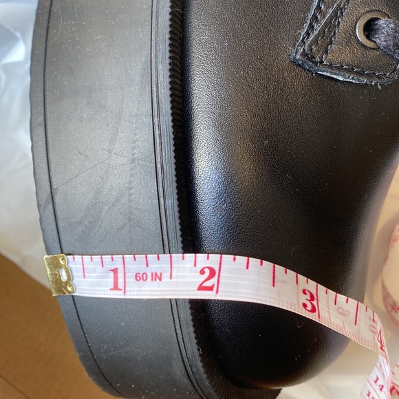 NWT Zara Flat Platform Leather Boots - Picture 14 of 16